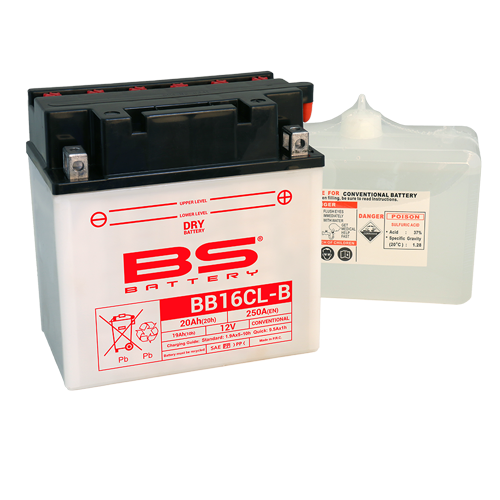 Batterie BB16CL-B (avec pack acide) BS BATTERY