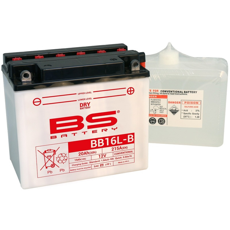 Batterie BB16L-B (avec pack acide) BS BATTERY