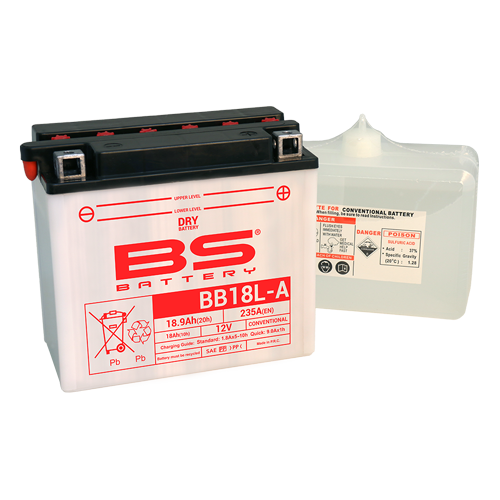 Batterie BB18L-A (avec pack acide) BS BATTERY