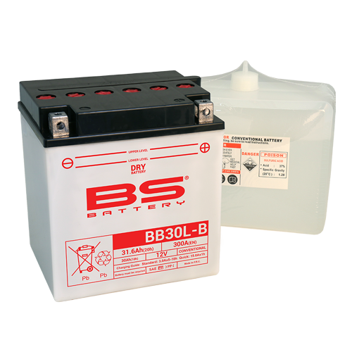Batterie BB30L-B (avec pack acide) BS BATTERY