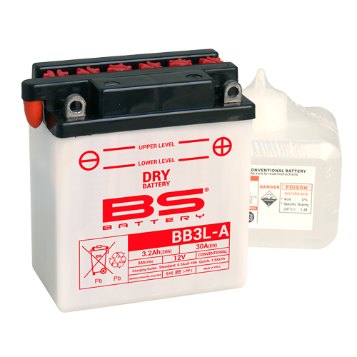 Batterie BB3L-A (avec pack acide) BS BATTERY