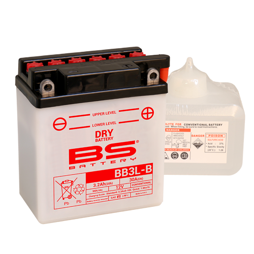 Batterie BB3L-B (avec pack acide) BS BATTERY