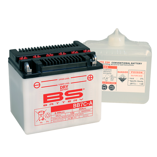 Batterie BB7C-A (avec pack acide) BS BATTERY