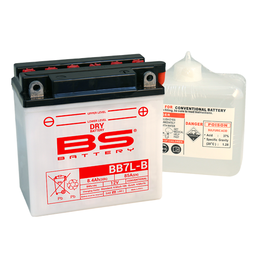Batterie BB7L-B (avec pack acide) BS BATTERY
