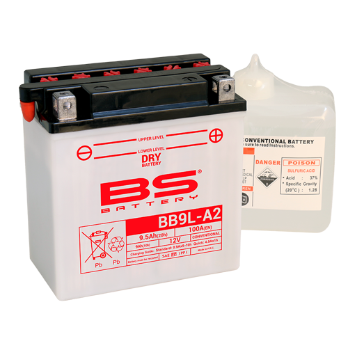 Batterie BB9L-A2 (avec pack acide) BS BATTERY