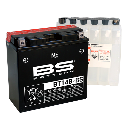 Batterie BT14B-BS (avec pack acide) BS BATTERY