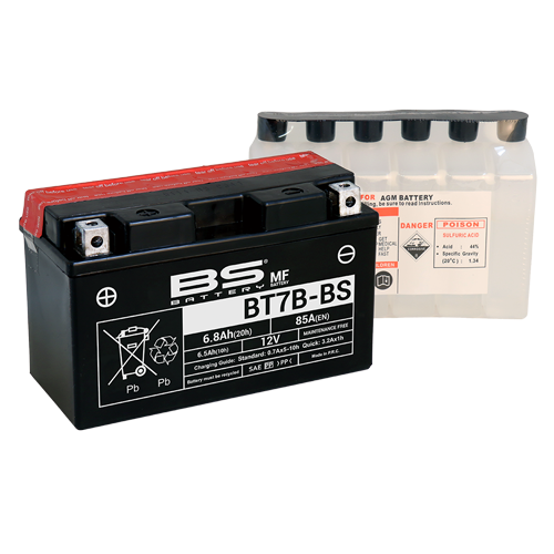 Batterie BT7B-BS (avec pack acide) BS BATTERY
