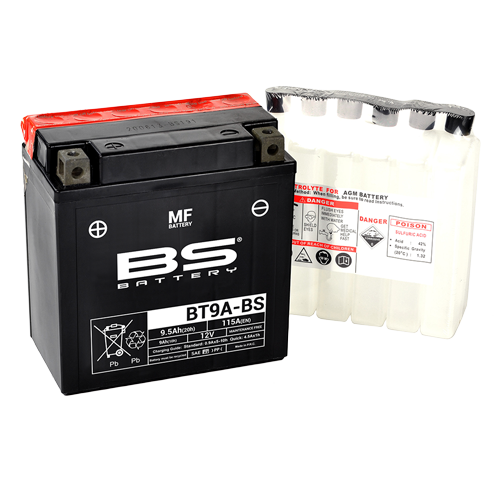 Batterie BT9A-BS (avec pack acide) BS BATTERY