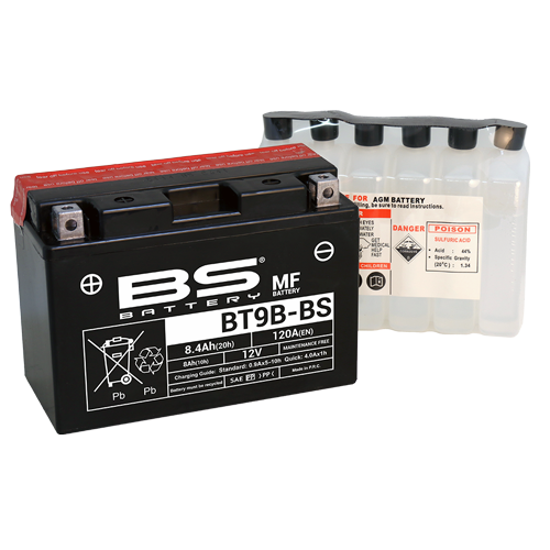Batterie BT9B-BS (avec pack acide) BS BATTERY