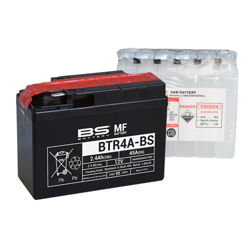 Batterie BTR4A-BS (avec pack acide) BS BATTERY