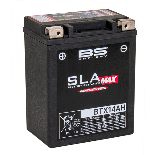 Batterie BTX14AH (activée en usine) BS BATTERY