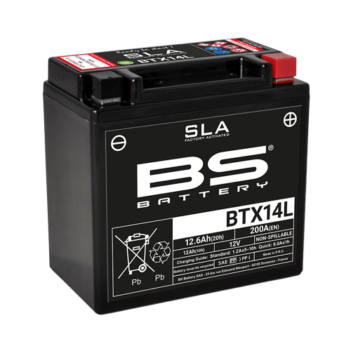 Batterie BTX14L (activée en usine) BS BATTERY