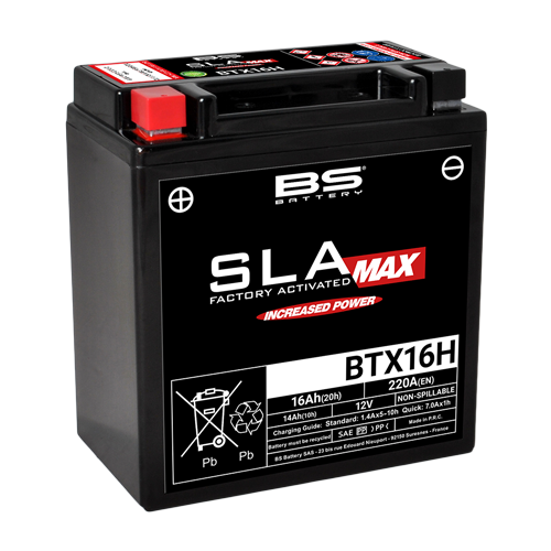Batterie BTX16H (activée en usine) MAX BS BATTERY