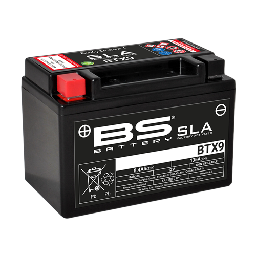 Batterie BTX9 (activée en usine) BS BATTERY