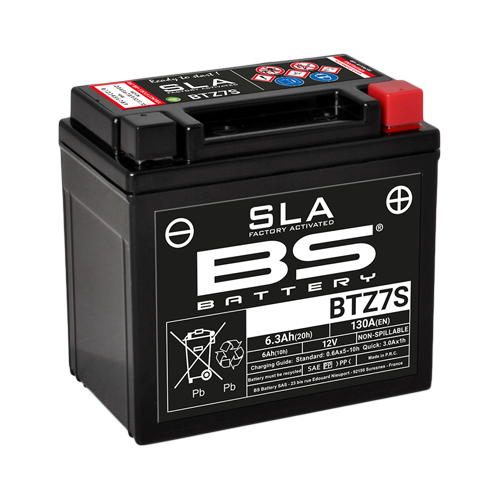 Batterie BTZ7S FA (activée en usine) BS BATTERY
