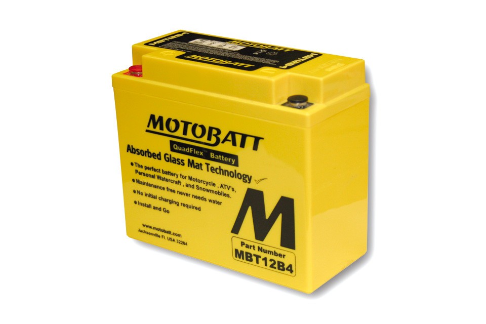 Batterie MOTOBATT MBT12B4 (2 poles)