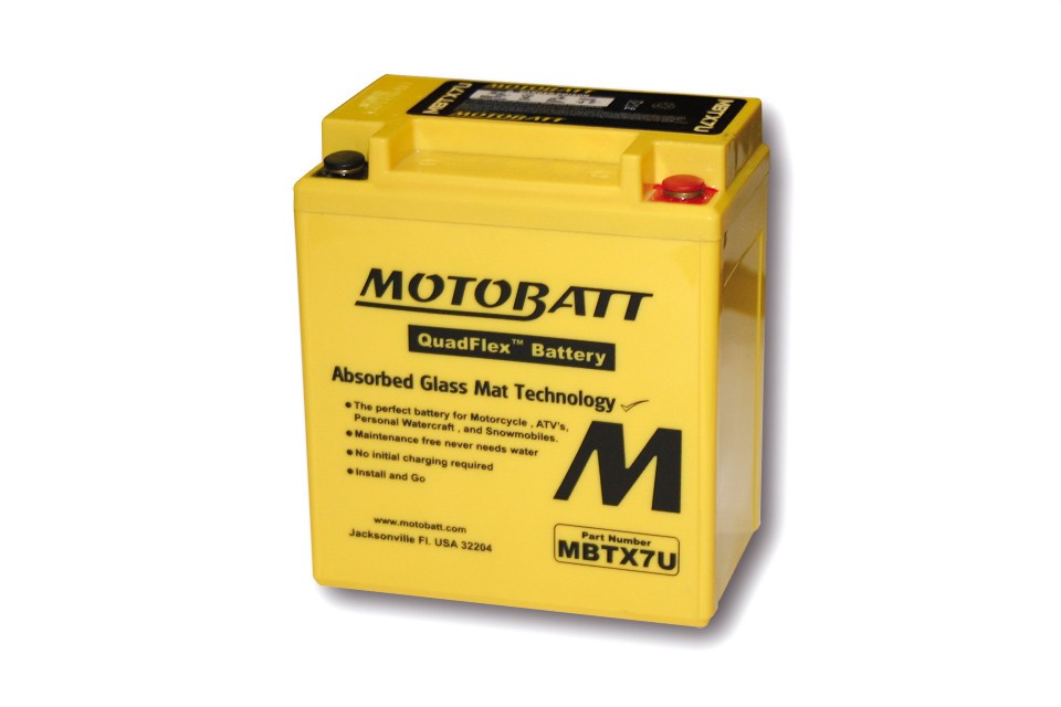 Batterie MOTOBATT MBTX7U (2 poles)