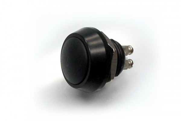 Bouton poussoir switch (M12) noir. Expédié sous 3 jours en moyenne.