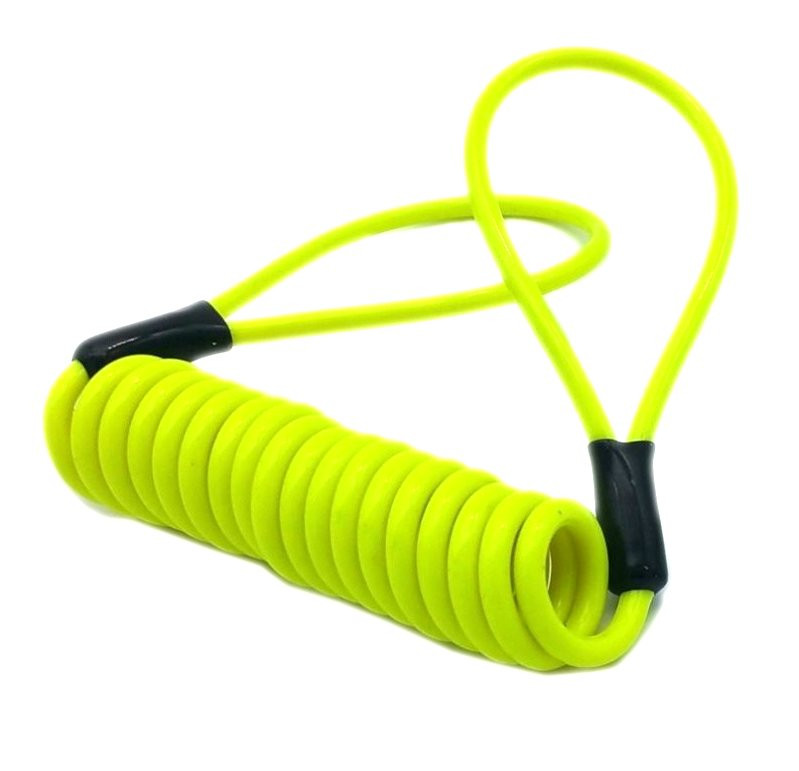 Cable de rappel antivol jaune fluo REMINDER