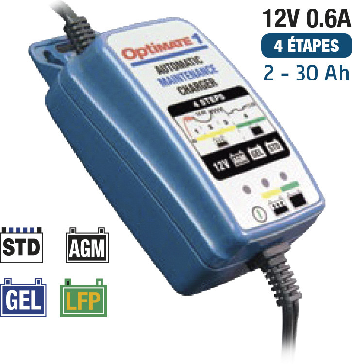Chargeur Mainteneur 1 DUO TM402-D OPTIMATE TECMATE