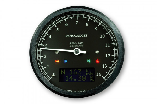 Chronoclassic Compte tour, body noir et anneau noir, noire LCD Anzeige, avec Homologué. Expédié sous 3 jours en moyenne. – 2004066