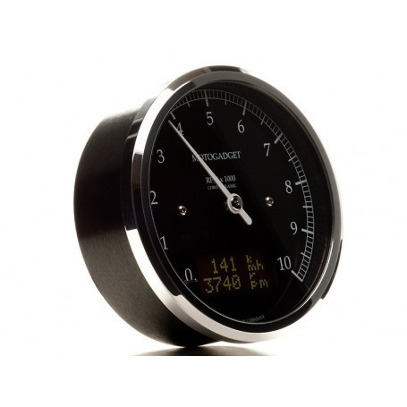 Chronoclassic Compte tour, body noir et anneau poli, noire LCD Anzeige, avec Homologué. Expédié sous 3 jours en moyenne. – 2004060