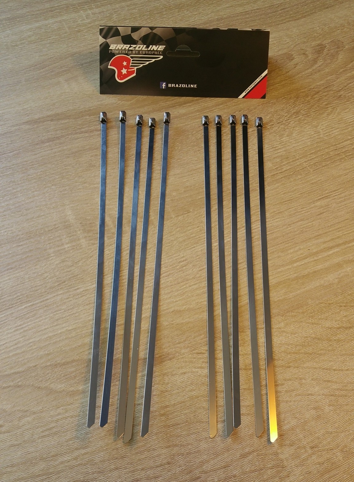 Colliers inox 300mm (Kit de 10) pour bande thermique echappement