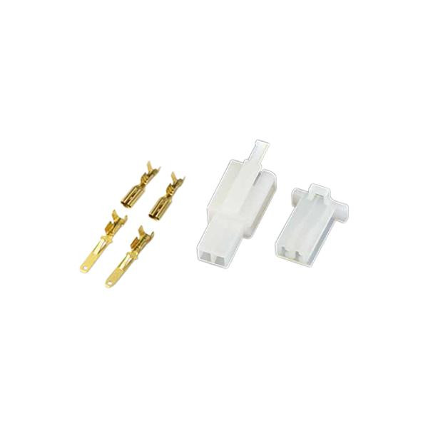 CONNECTEUR 2 COSSES Broche MALE et FEMELE Plastique