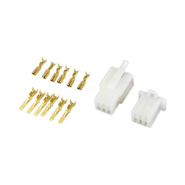 CONNECTEUR 6 COSSES Broche MALE et FEMELE Plastique