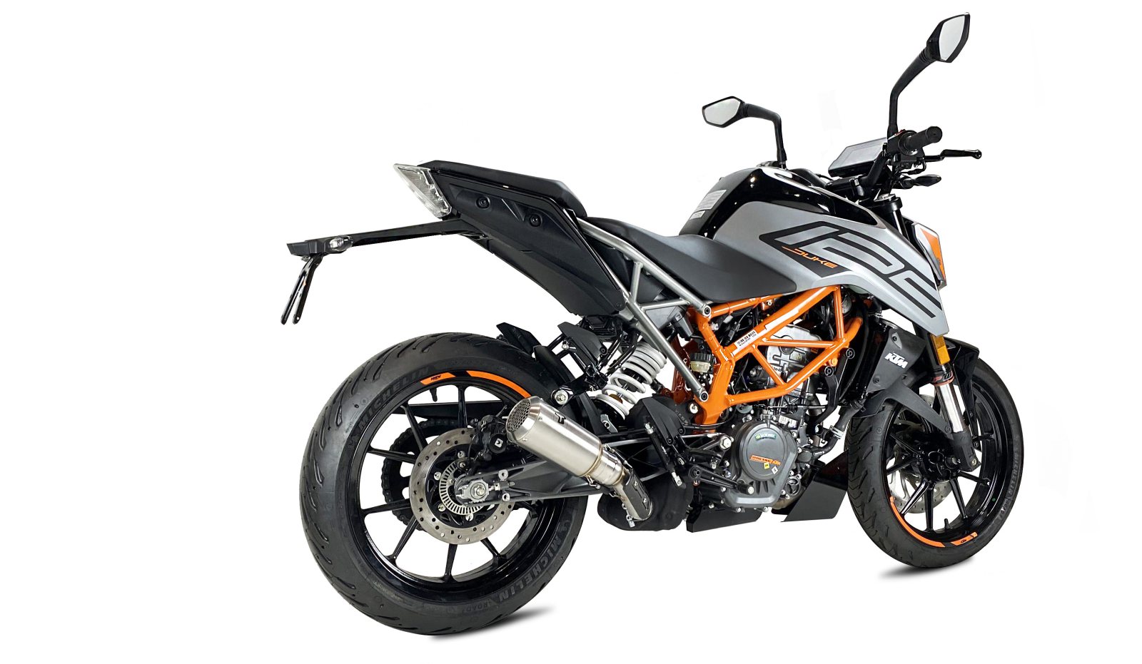 ECHAPPEMENT IXRACE MK2 INOX KTM DUKE 125 ANNEE 2021, 2022