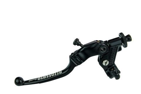 Embrayage complet à câble avec levier coloré NOIR rabattable 32mm (écrou + levier) ACCOSSATO