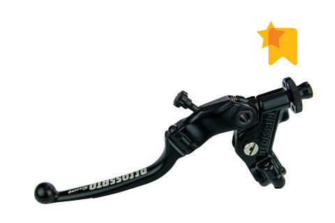 Embrayage complet à câble avec levier coloré NOIR rabattable 24mm (écrou + levier) ACCOSSATO