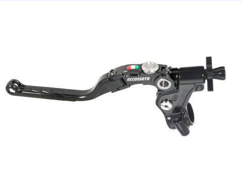 Embrayage complet à câble avec levier de rabattable NOIR 29mm (écrou+insert+ajusteur) ACCOSSATO