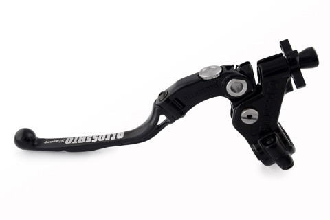 Embrayage complet à câble "Racing" levier NOIR 24mm rabattable (écrou+insert+ajusteur) ACCOSSATO – CF006N-24-RST