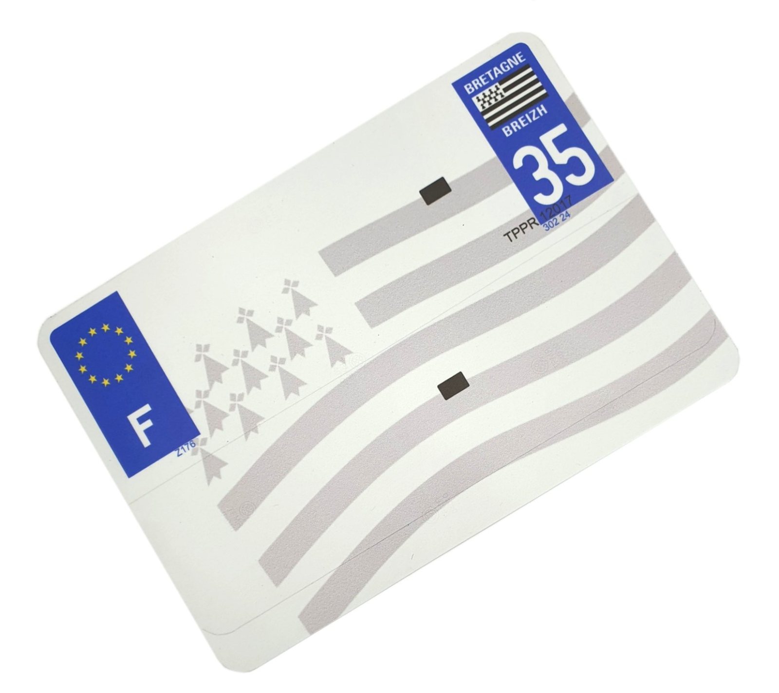 Film reflectorisant MOTO DRAPEAU BRETON 210x145 mm + n° 35
