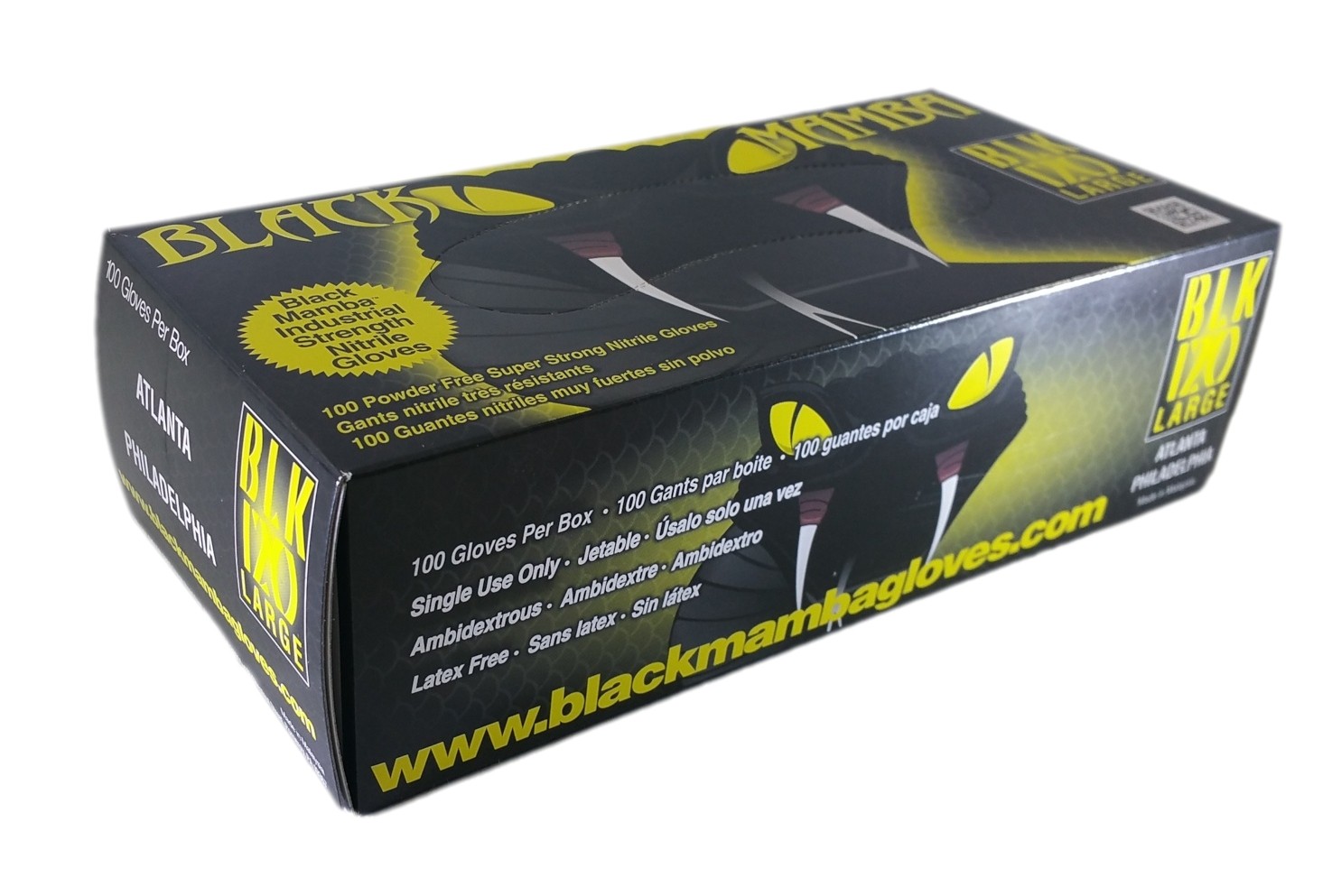 100 Gants atelier BLACK MAMBA Taille L