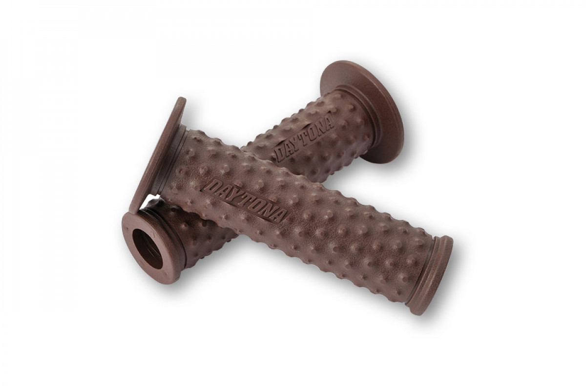 GGD-KANI Paire de poignées, marron, pour 7/8 pouce guidons, open end