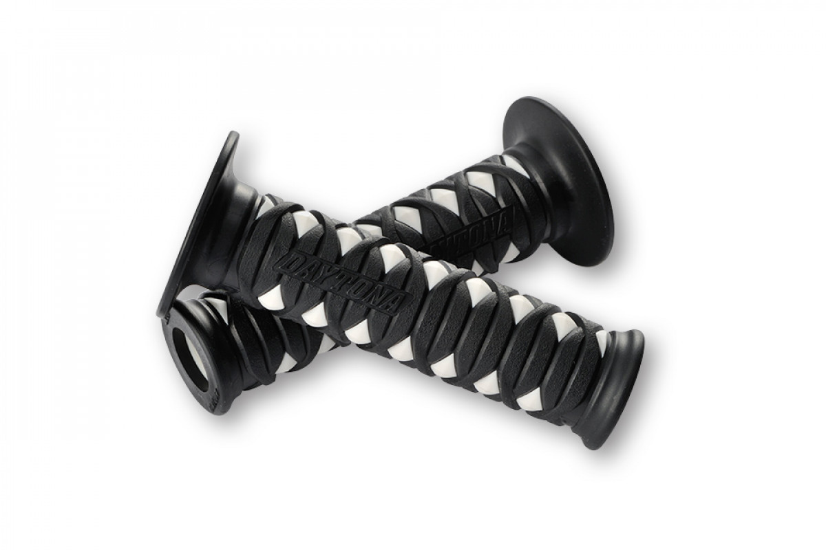 GGD-KATANA Paire de poignées, blanc, pour 7/8 pouce guidons, open end