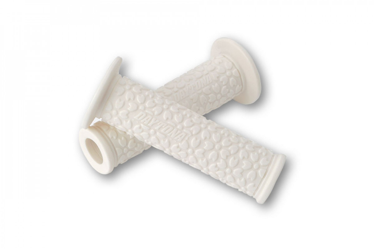 GGD-SAKURA Paire de poignées, blanc, pour 7/8 pouce guidons, open end