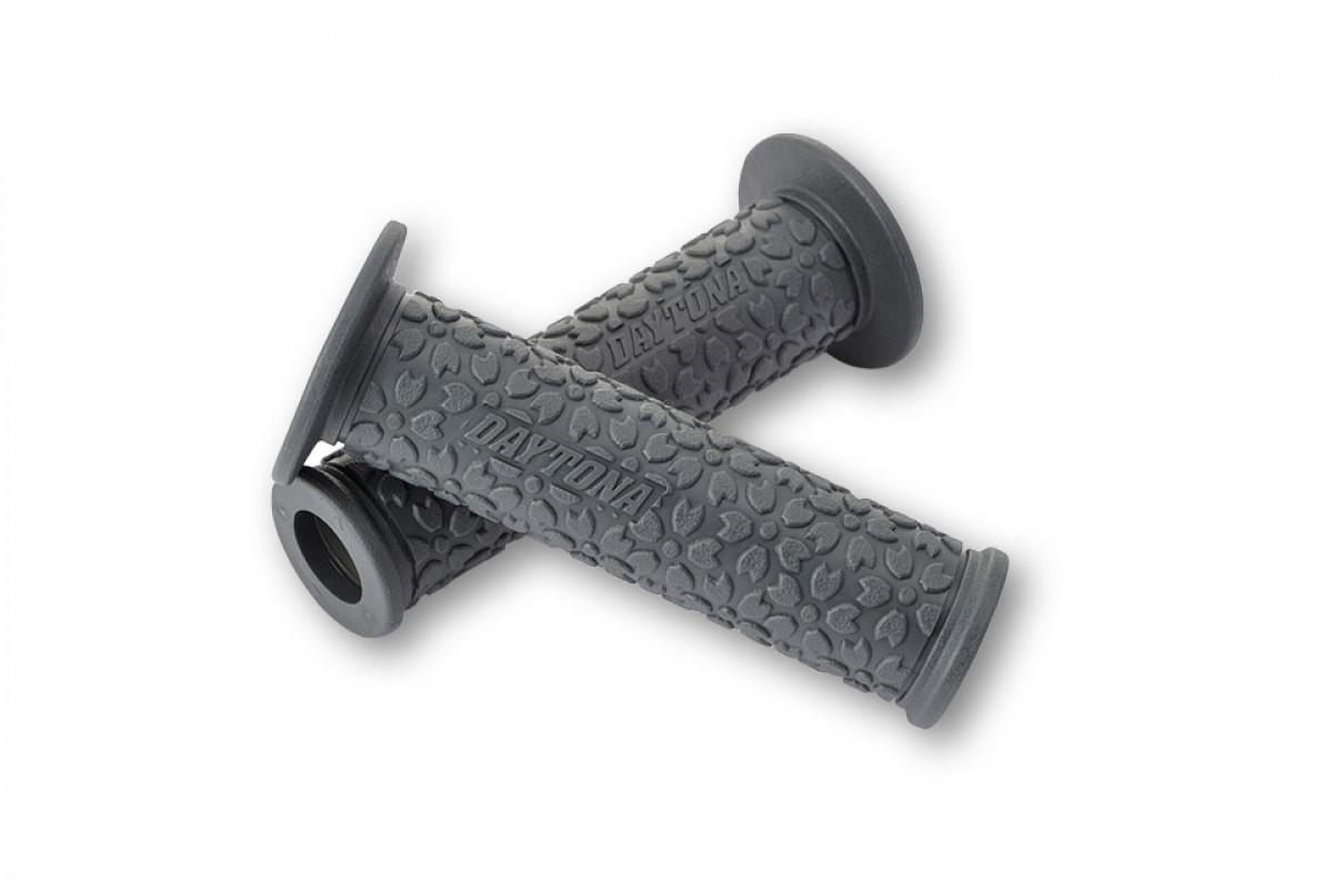 GGD-SAKURA Paire de poignées, grey, pour 7/8 pouce guidons, open end