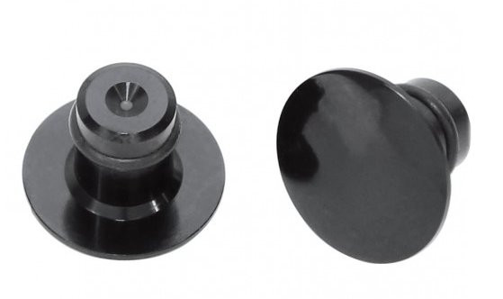HIGHSIDER CNC obturateurs rétroviseurs Ø M10, black brillant