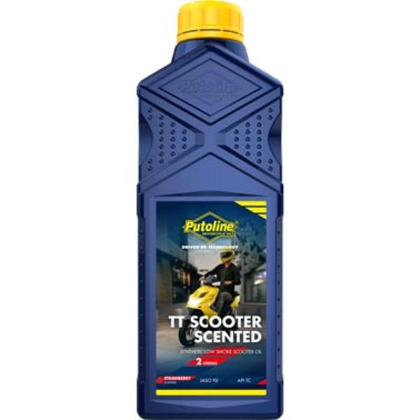HUILE MOTEUR 2T TT SCOOTER SYNTHETIQUE SENTEUR FRAISE (1L) PUTOLINE 70484