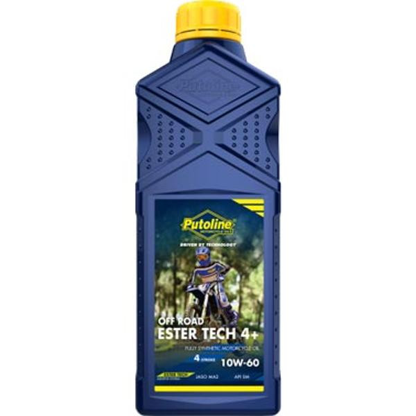 HUILE MOTEUR 4T ESTER TECH OFF ROAD 4+ 10W60 100% SYNTHESE (1L) PUTOLINE 70638