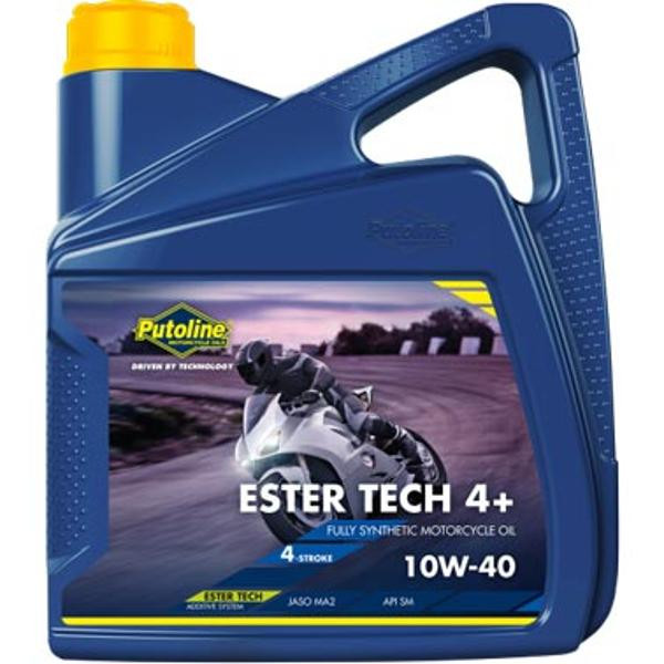 HUILE MOTEUR 4T ESTER TECH 4+ 10W40 100% SYNTHESE (4L) PUTOLINE 70625