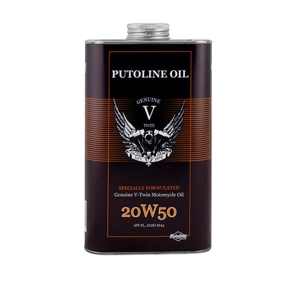 HUILE MOTEUR 4T GENUINE V-TWIN 20W50 100% SYNTHESE (1L) PUTOLINE 74110