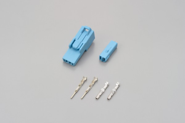 jeu de connecteurs, 2P, bleu clair, pour clignotant HONDA, mâle et femelle - DAYTONA