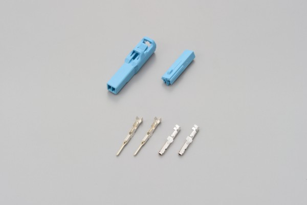 jeu de connecteurs, 2P, bleu clair, type 050, pour clignotant HONDA - DAYTONA