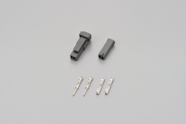 jeu de connecteurs, 2P, gris, pour clignotant SUZUKI, mâle et femelle - DAYTONA