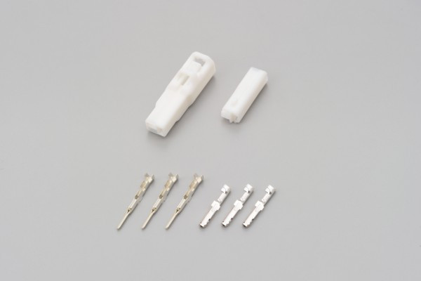 jeu de connecteurs, 3P, blanc, type 050, pour clignotant HONDA - DAYTONA