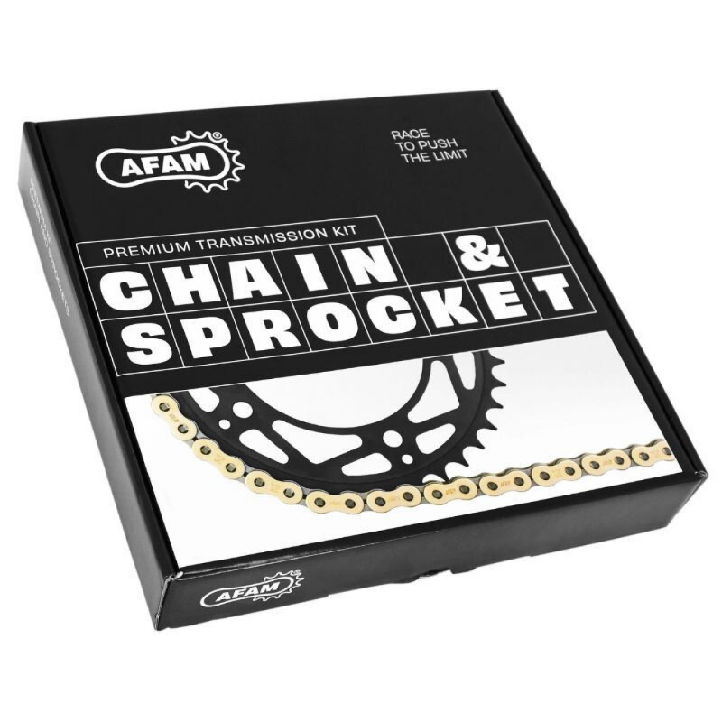 KIT CHAINE RENFORCE PREMIUM AFAM YAMAHA TDR 125 BELGARDA 1989-1993 16X53 132M (Demultiplication Origine)